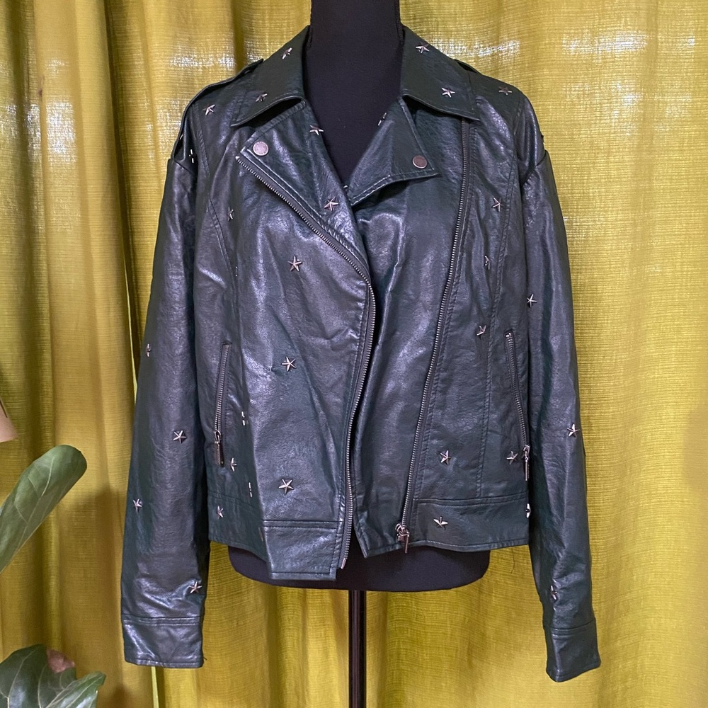 Collection B Faux Leather Jacket